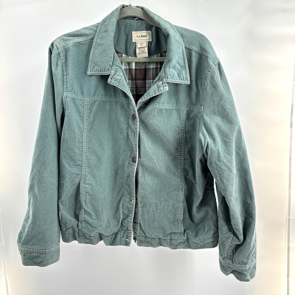 L.L. Bean Women's Seafoam Green Corduroy Jacket